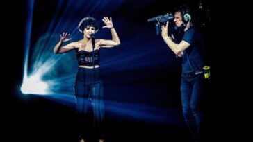 Barbara Pravi, during the dress rehearsal for the second Eurovision Song Contest at Ahoy Rotterdam on May 19, 2021.