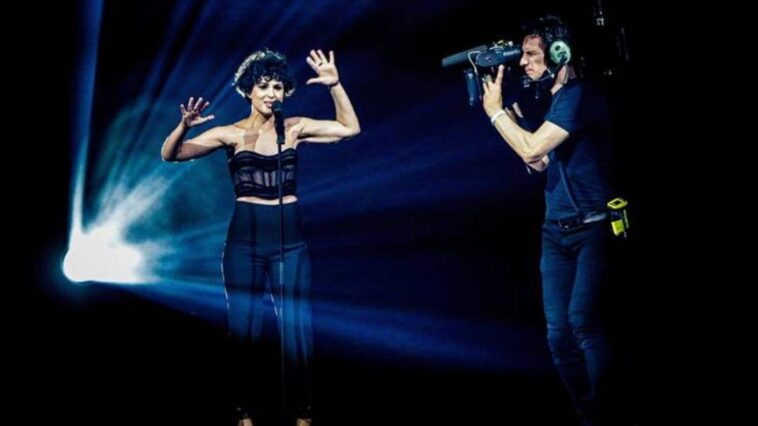 Barbara Pravi, during the dress rehearsal for the second Eurovision Song Contest at Ahoy Rotterdam on May 19, 2021.