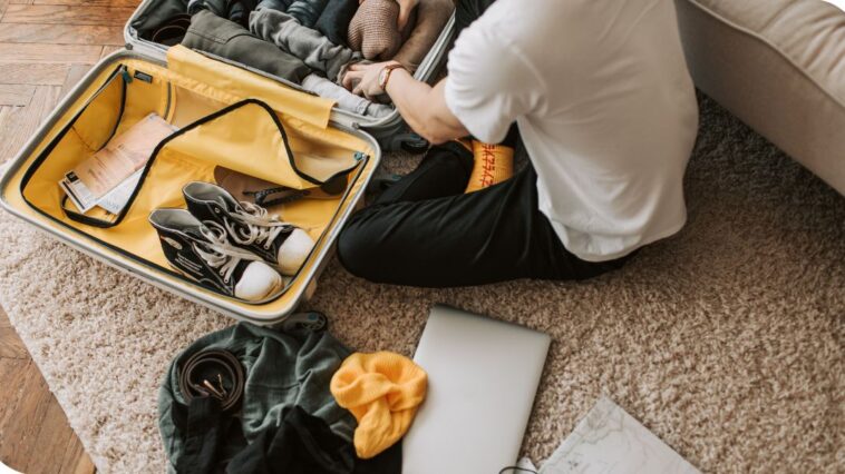 Pack ightly and only bring the essentials to save space and reduce the risk of lost or stolen luggage.