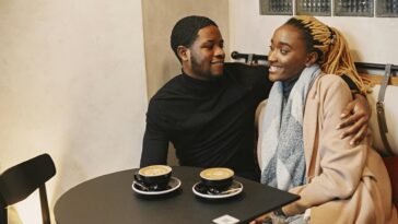 couple coffee date romantic
