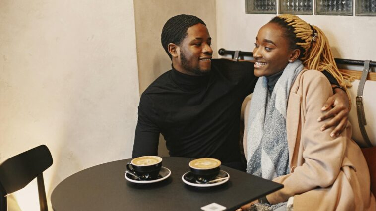 couple coffee date romantic