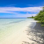 tropical island beach crystal water
