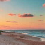 tropical beach sunset summer