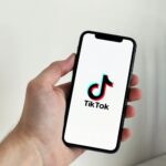 smartphone tiktok social media colorful