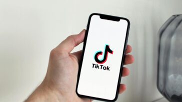 smartphone tiktok social media colorful