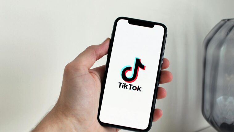smartphone tiktok social media colorful